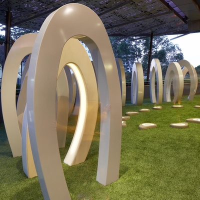 Custom Public Outdoor Modern Decorative Steel Sculpture Metal Statue Manufacturer/Factory