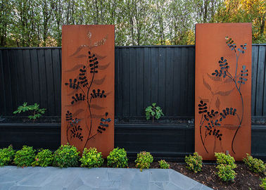 ราคาดี เหล็กประติมากรรมร่วมสมัยหน้าจอโลหะตกแต่งภายนอกอาคาร Corten Steel ออนไลน์