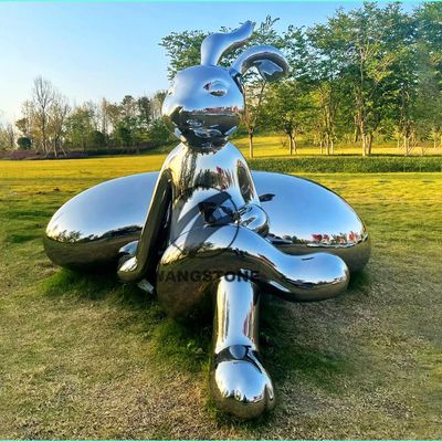 ราคาดี Cartoon Animal Character Sculpture Decoration Stainless Steel Mirror Polished Statue ออนไลน์