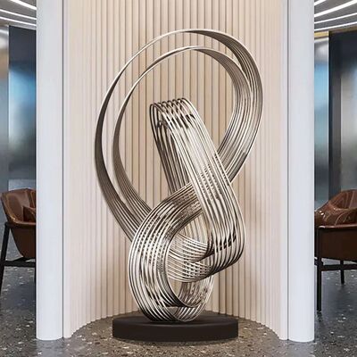 ราคาดี Abstract Metal Floor Sculpture Modern Indoor Stainless Steel Art Piece ออนไลน์
