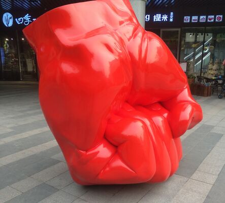 ผู้ผลิต/โรงงานประติมากรรมไฟเบอร์กลาสตกแต่งรูปปั้นมือขนาดเท่าของจริง ประติมากรรมโลหะ