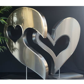 ราคาดี Heart Love Theme สแตนเลสงานศิลปะประติมากรรมในร่ม ODM และบริการ OEM ออนไลน์