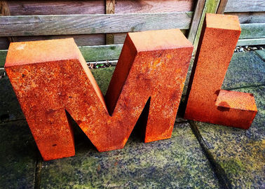 ราคาดี สวนศิลปะโลหะ Corten Steel Sculpture การกัดกร่อนความเสถียรจดหมายกลางแจ้ง ออนไลน์