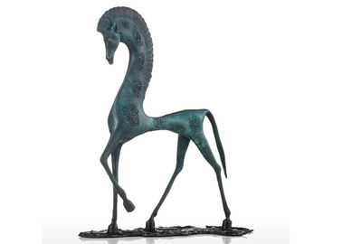 ราคาดี Patina โบราณสีเขียวชีวิตขนาดรูปปั้นม้าหล่อเสร็จสิ้นการออกแบบบทคัดย่อ ออนไลน์