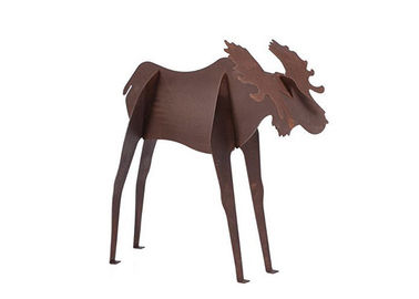 ราคาดี โลหะศิลปะขนาดใหญ่ M Oose รูปปั้น Corten เหล็กประติมากรรมสวนประติมากรรมสัตว์ ออนไลน์