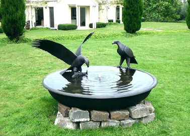 ราคาดี นกอินทรีโบราณ Birdbath ชามบรอนซ์สวนประติมากรรมตกแต่งเสถียรภาพการกัดกร่อน ออนไลน์