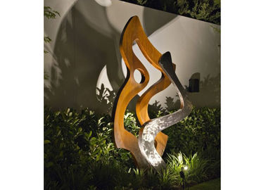 ราคาดี การ์เด้นโลหะตกแต่งไฟประติมากรรม Corten เหล็กสูง 180 ซม ออนไลน์
