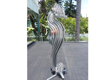 ราคาดี ประติมากรรมสแตนเลสกลางแจ้งทันสมัย ​​Seahorse Sculpture เสร็จสิ้น Matt ออนไลน์