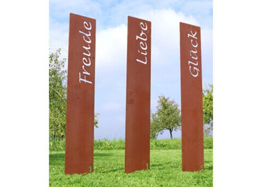ราคาดี ตกแต่งกลางแจ้งที่กำหนดเอง Corten เหล็กโลโก้โลโก้ที่กำหนดเอง ออนไลน์