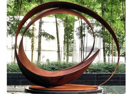 ราคาดี รูปปั้นบ่อน้ำในสวนเหล็ก Corten Steel ที่ทันสมัยน่าสนใจ ออนไลน์