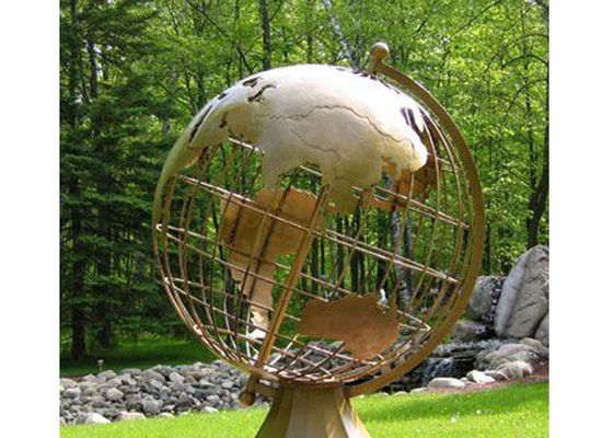 ราคาดี OEM หล่อทองเหลืองโบราณเสร็จสิ้น World Globe Statue ออนไลน์