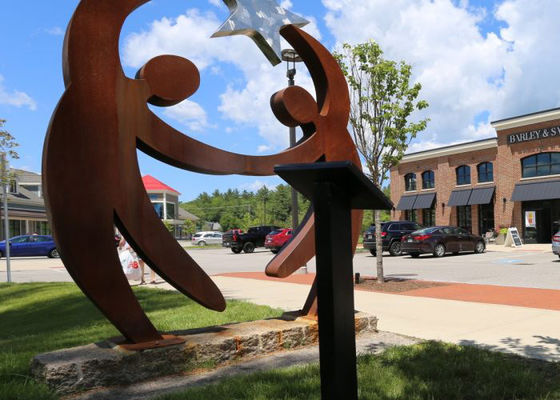 ราคาดี ประติมากรรม Corten Steel Dancer ขนาดชีวิตกลางแจ้งสาธารณะ ออนไลน์