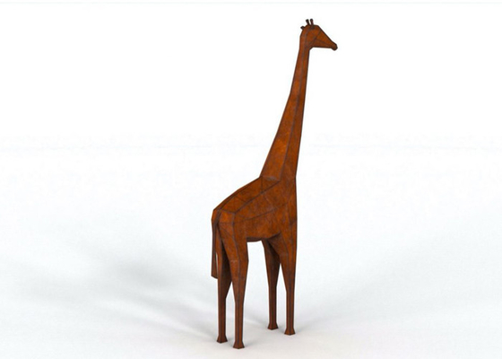 ราคาดี ความสูง 300 ซม. Corten Steel Life ขนาดประติมากรรมยีราฟสำหรับตกแต่งสวน ออนไลน์